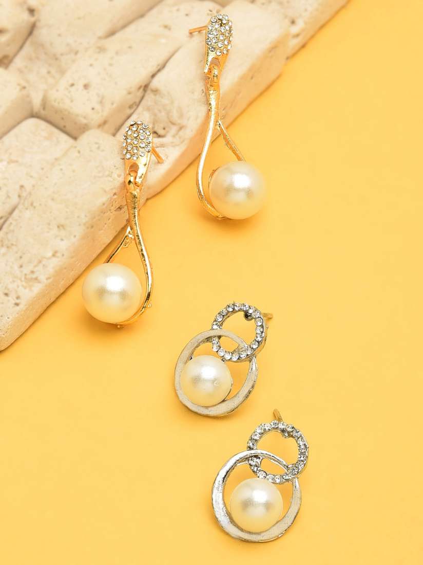 Zaveri pearls earrings myntra cheap