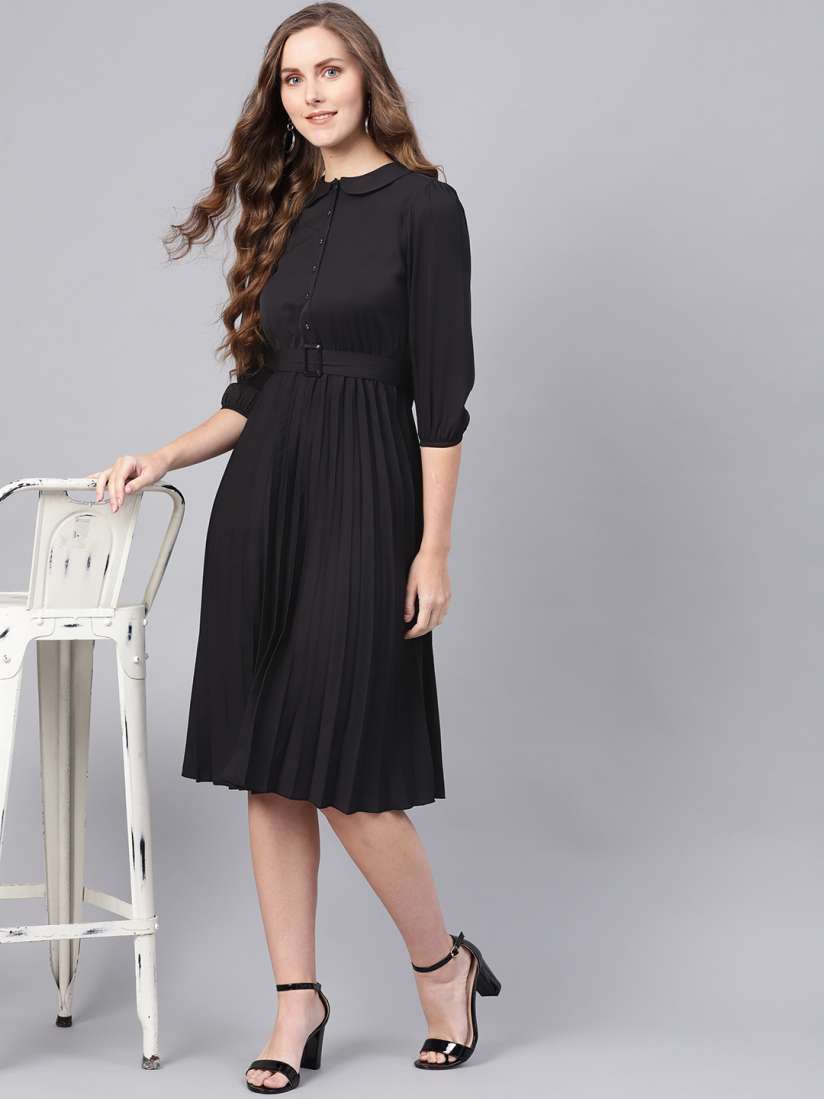 Myntra black dress new arrivals