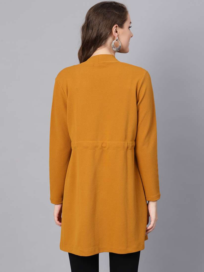 Mustard yellow long shrug new arrivals