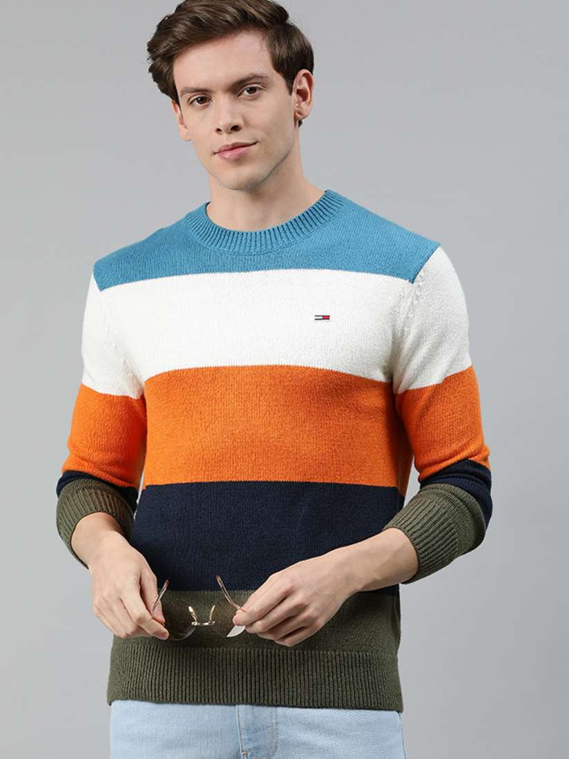 Tommy hilfiger sweater orange cheap