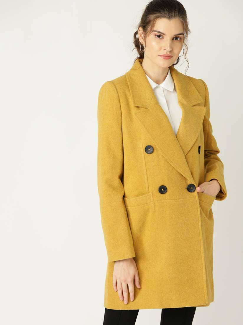 Mango mustard coat 2025