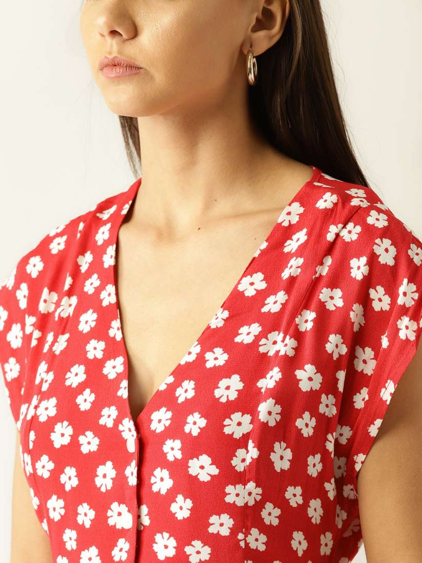 Mango red dress 2019 shop