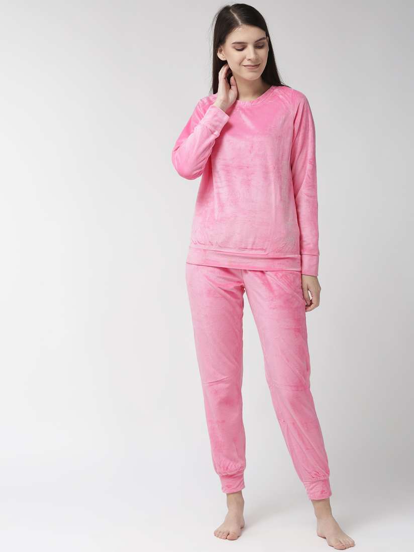 Buy MADAME M SECRET Women Pink Solid Night Suit S9W30585 031 Night suits for Women 10316671 Myntra