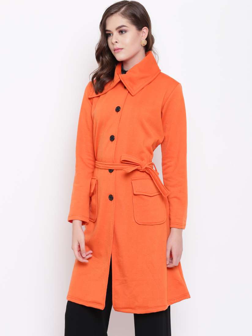 Ladies orange coat store