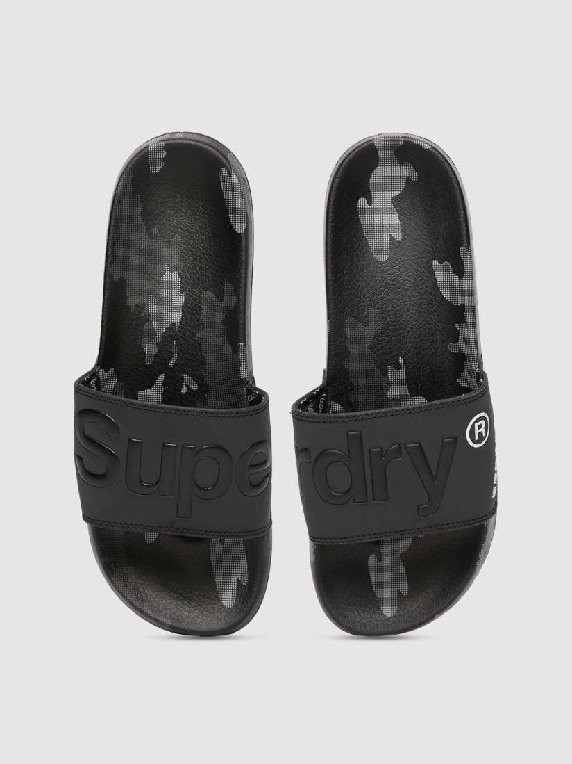 Buy Superdry Unisex Black Printed Sliders Flip Flops for Unisex 10323839 Myntra