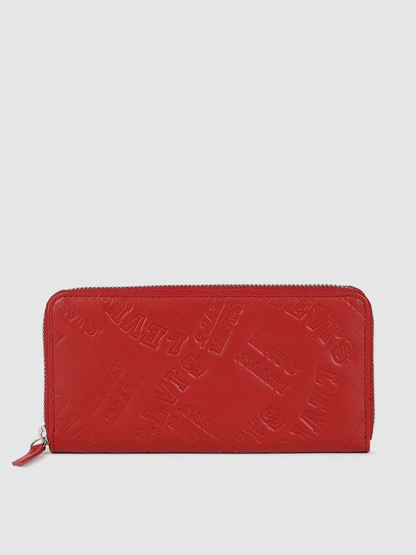 Buy Levis Women Red Self Design Zip Around Wallet Wallets for Women 10331615 Myntra