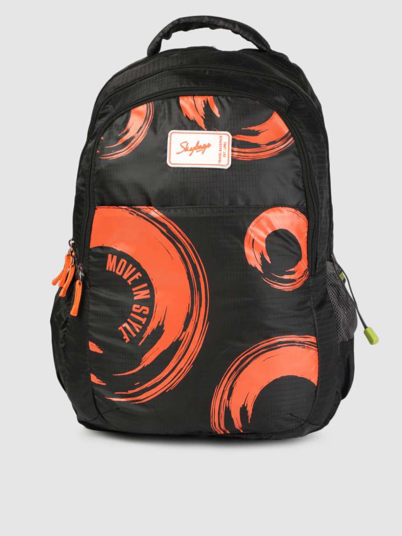 Skybags black and orange shop