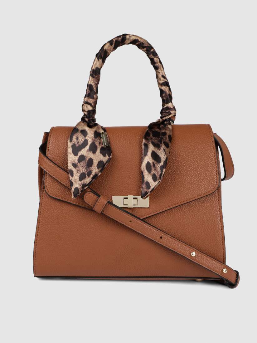 Buy Steve Madden Brown Textured Satchel Handbags for Women 10343101 Myntra