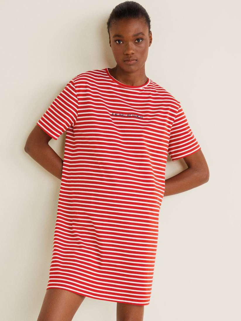 Mango cotton shirt dress discount