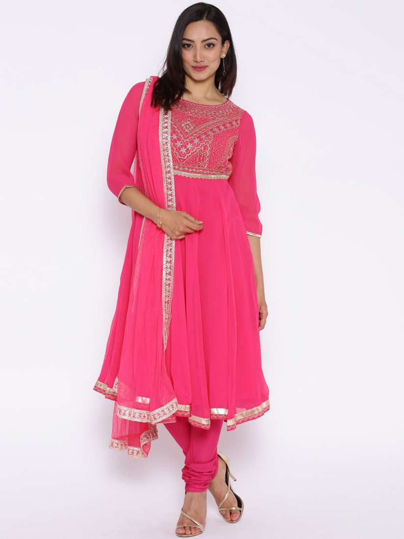 Biba pink anarkali discount