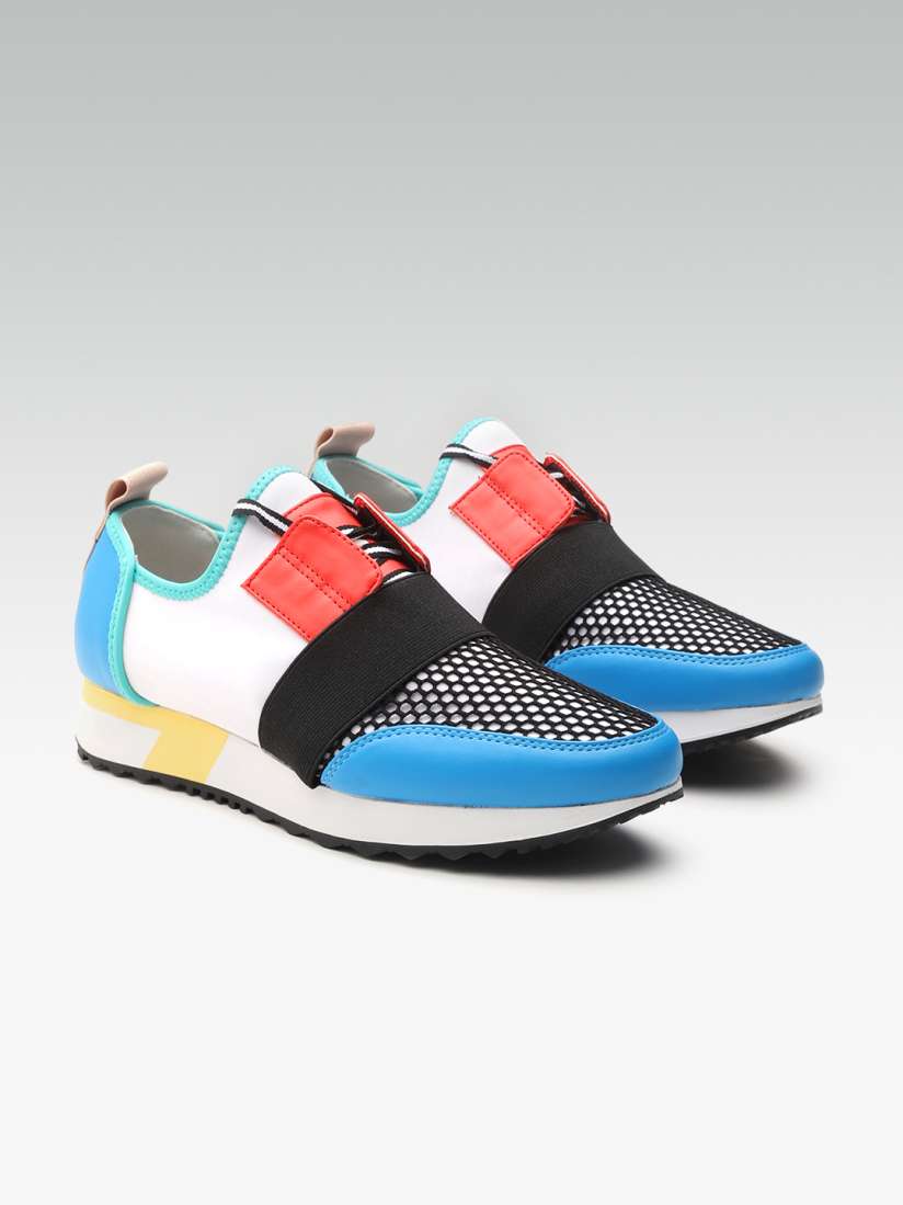Buy Steve Madden Women Blue White Colourblocked Sneakers Casual Shoes for Women 10355173 Myntra