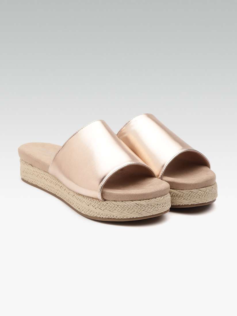Steve madden rose gold slides top