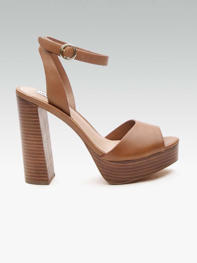 Buy Steve Madden Women Brown Solid Platform Heels Heels for Women 10355527 Myntra