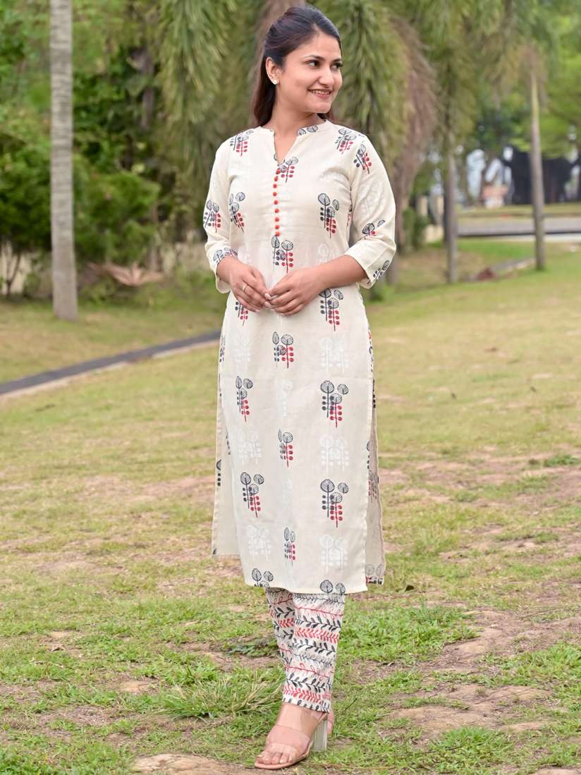 Libas women's checkered straight kurta hot sale