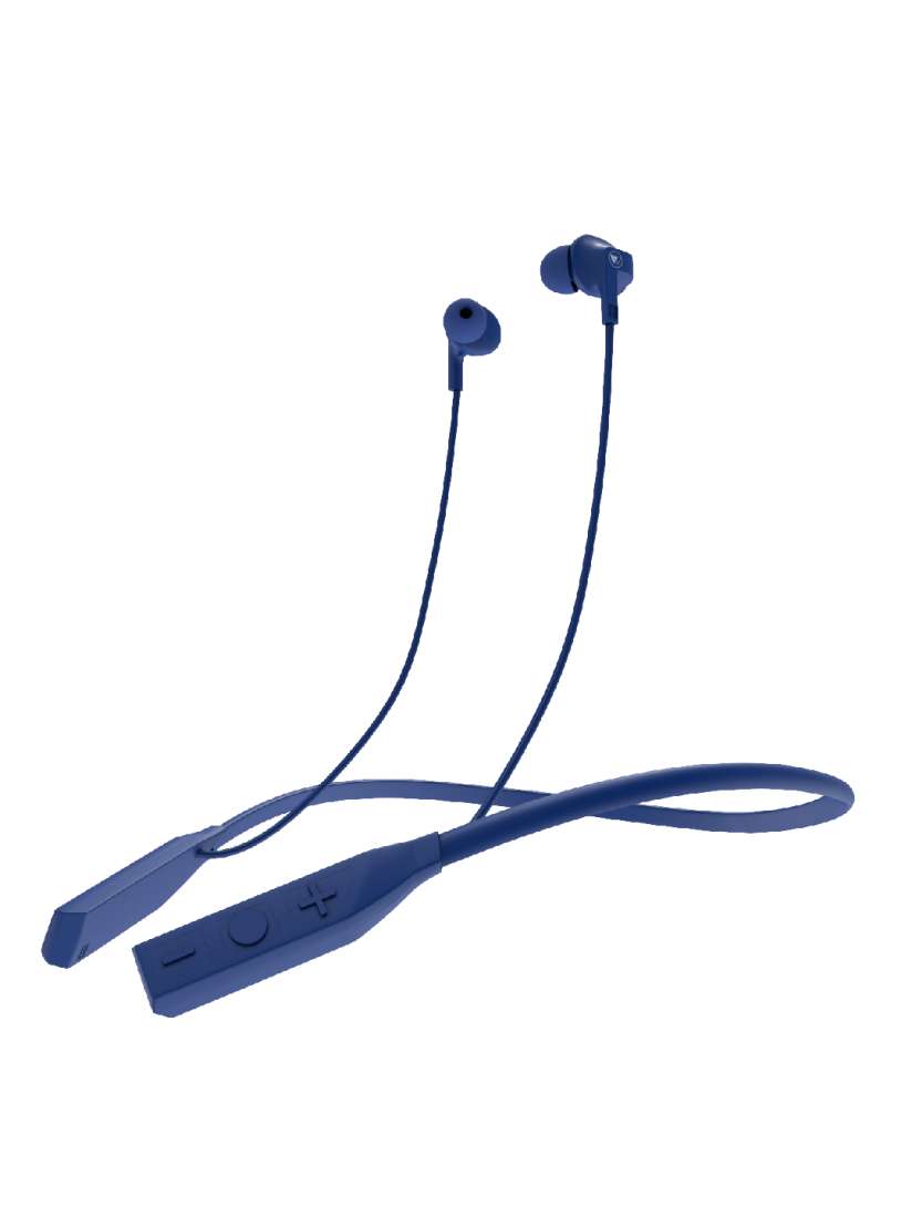 Buy Wings Blue Glide M Bluetooth Neckband Earphone with Mic Headphones for Unisex 10358421 Myntra