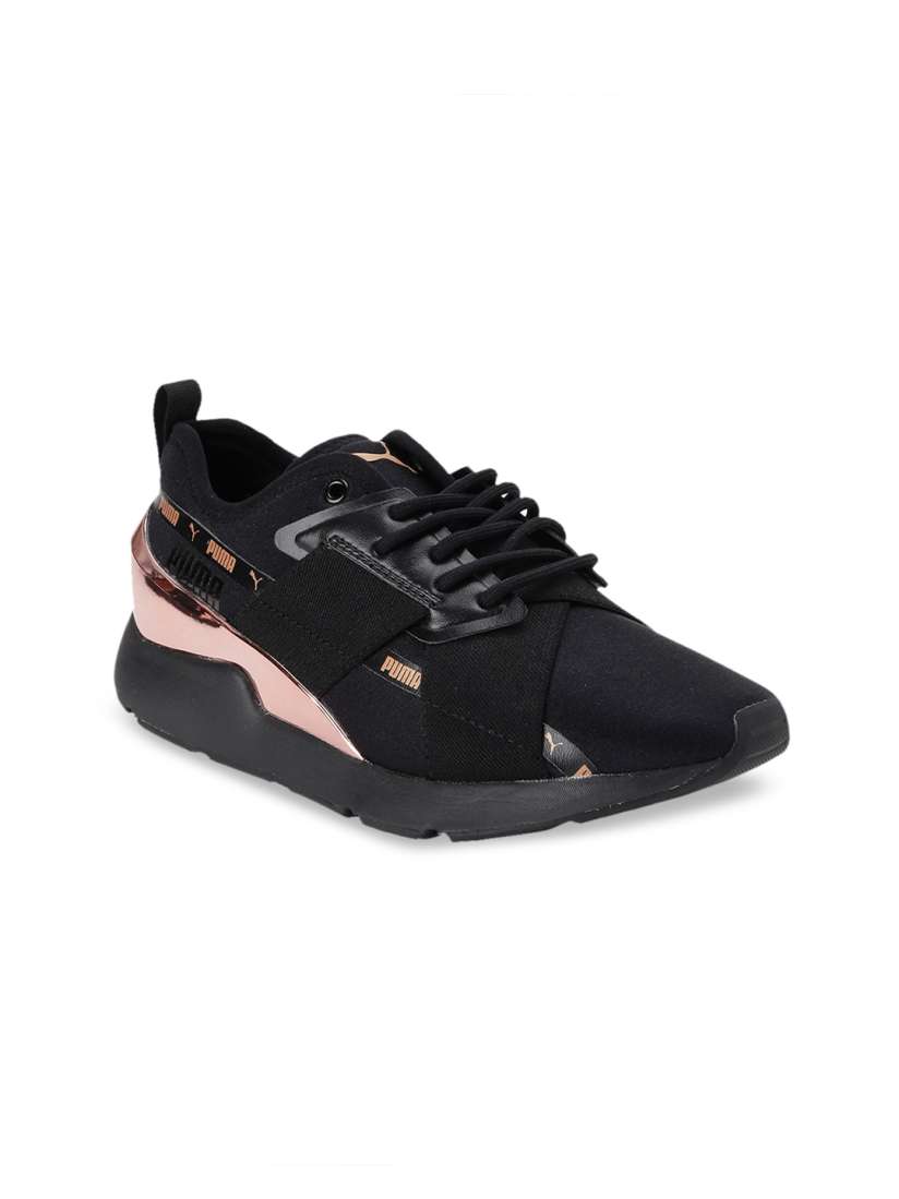 Puma women's muse wn's sneaker black rose gold store