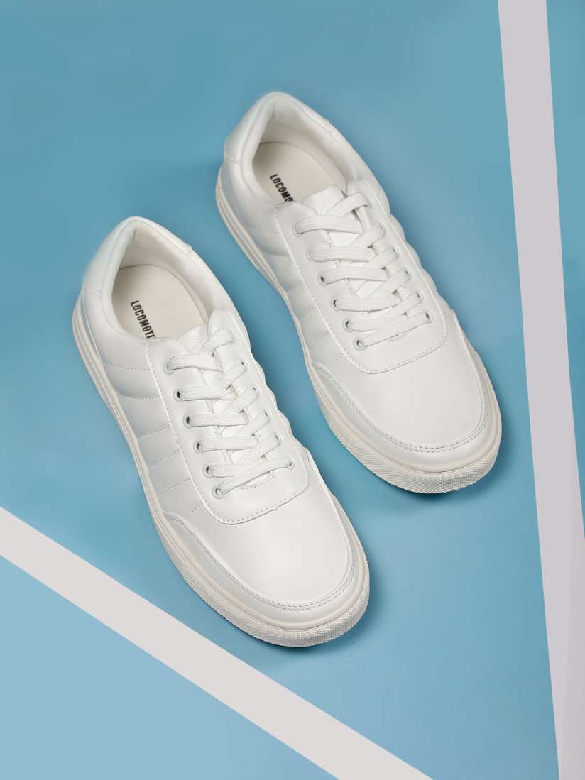 Buy LOCOMOTIVE Men White Sneakers Casual Shoes for Men 10361831 Myntra