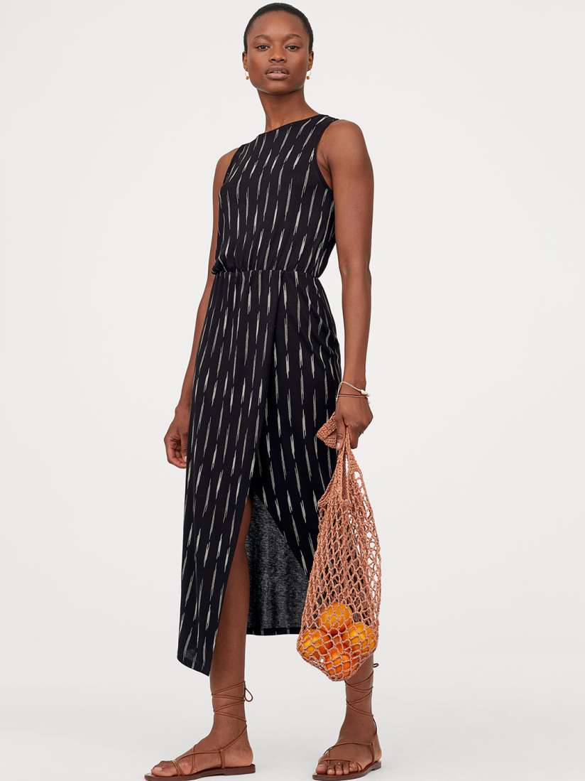 Buy H M Women Black Printed Wrap Dress Dresses for Women 10364253 Myntra