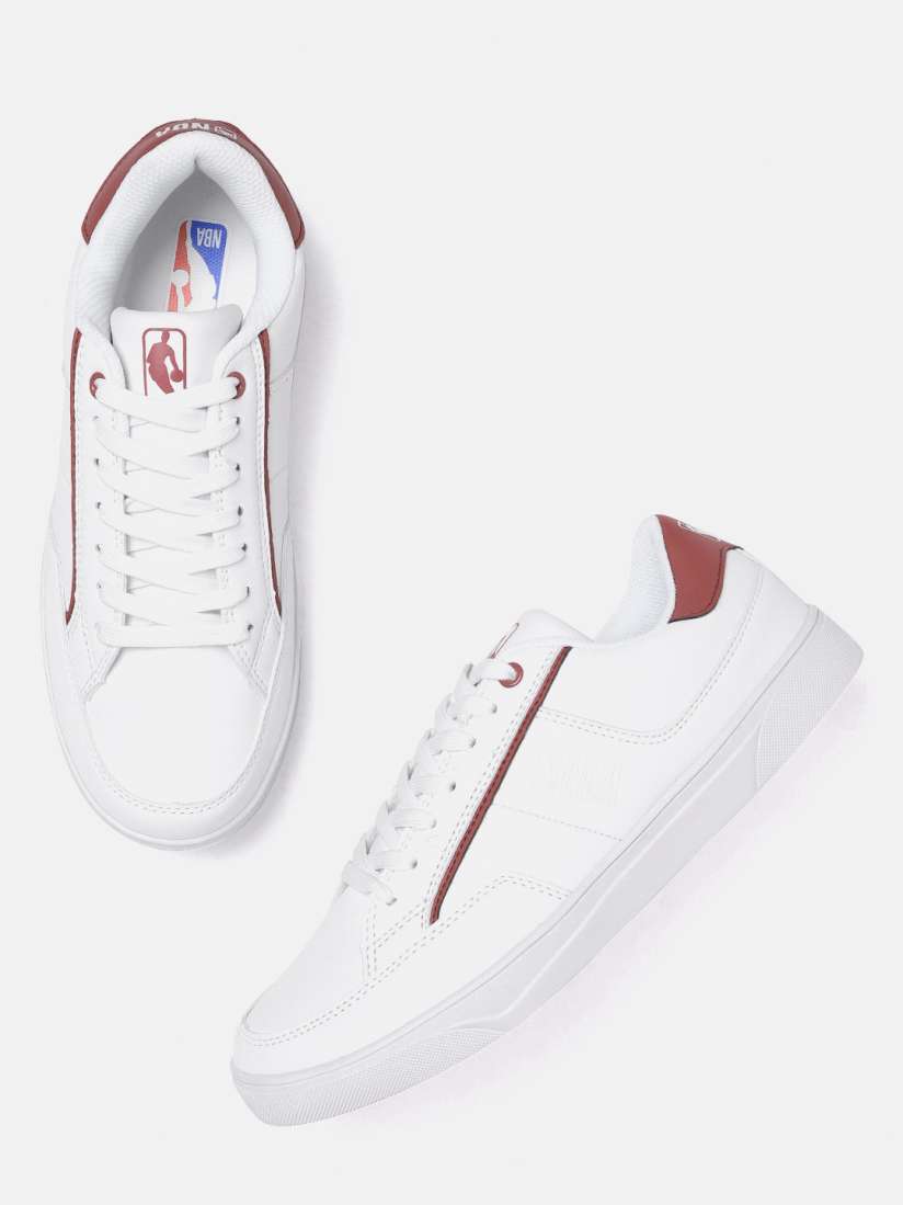 Buy NBA Men White Solid Sneakers Casual Shoes for Men 10365255 Myntra