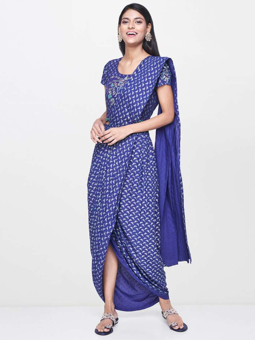 One minute saree myntra online