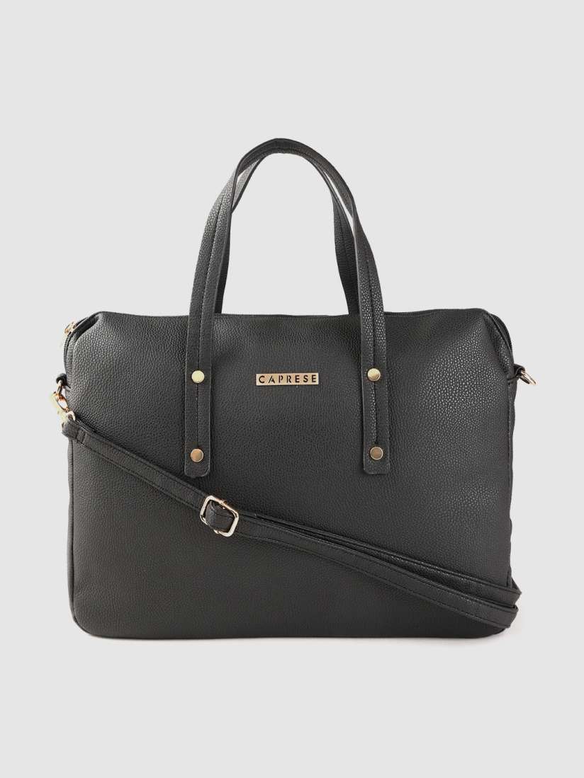 Buy Caprese Women Black Solid Laptop Bag Laptop Bag for Women 10368611 Myntra