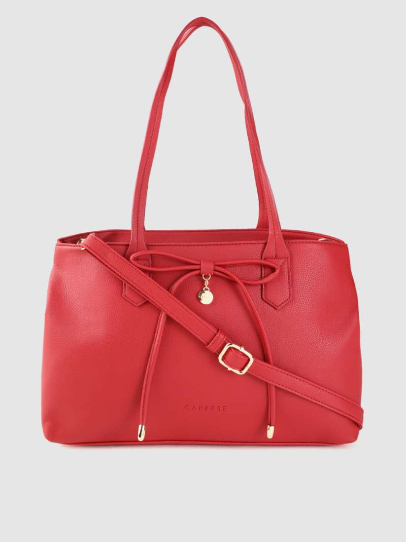Buy Caprese Red Solid Shoulder Bag Handbags for Women 10368627 Myntra