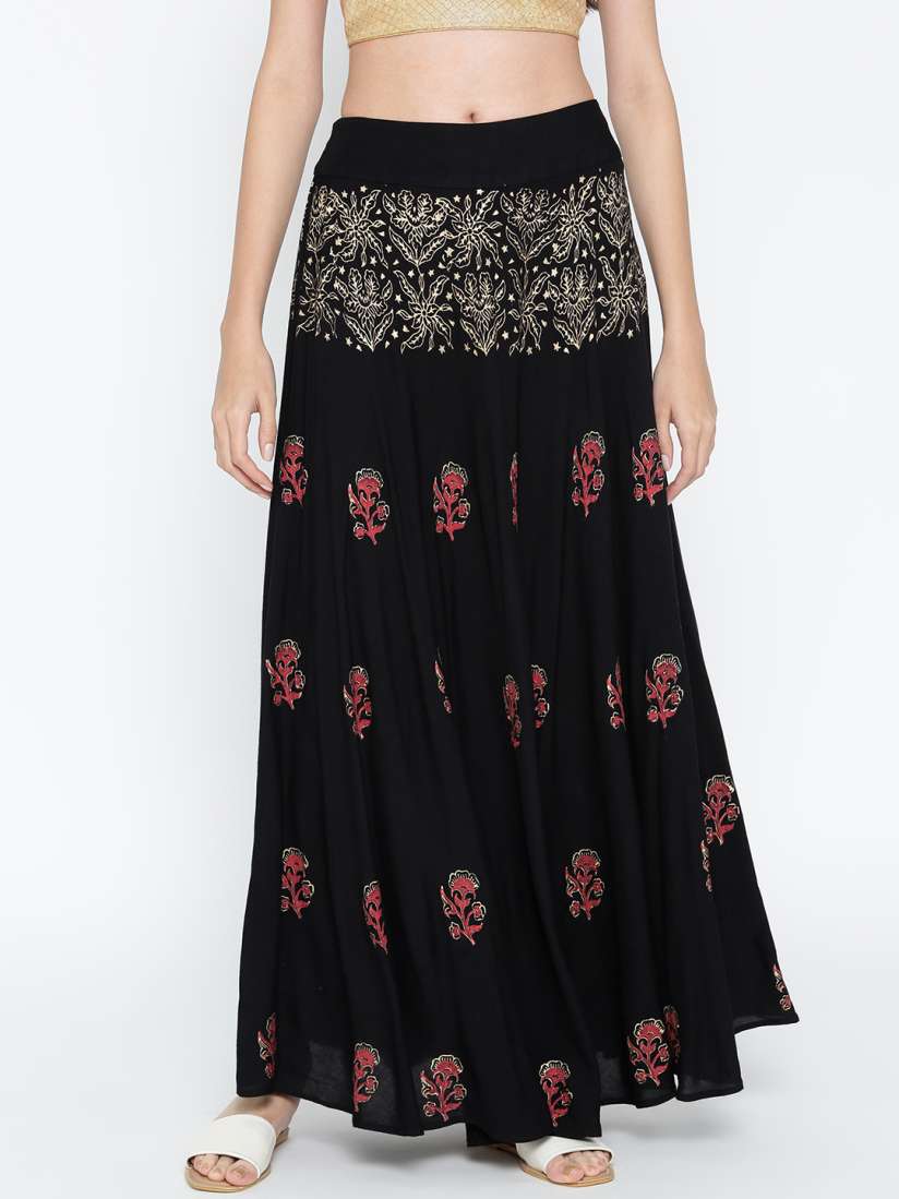 Myntra maxi skirt shop