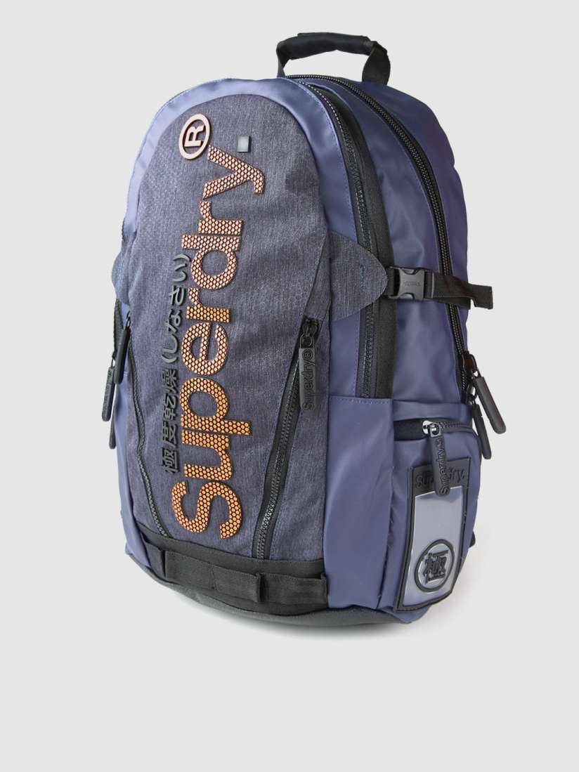 Buy Superdry Men Navy Blue Brand Logo Print Laptop Backpack Backpacks for Men 10370761 Myntra