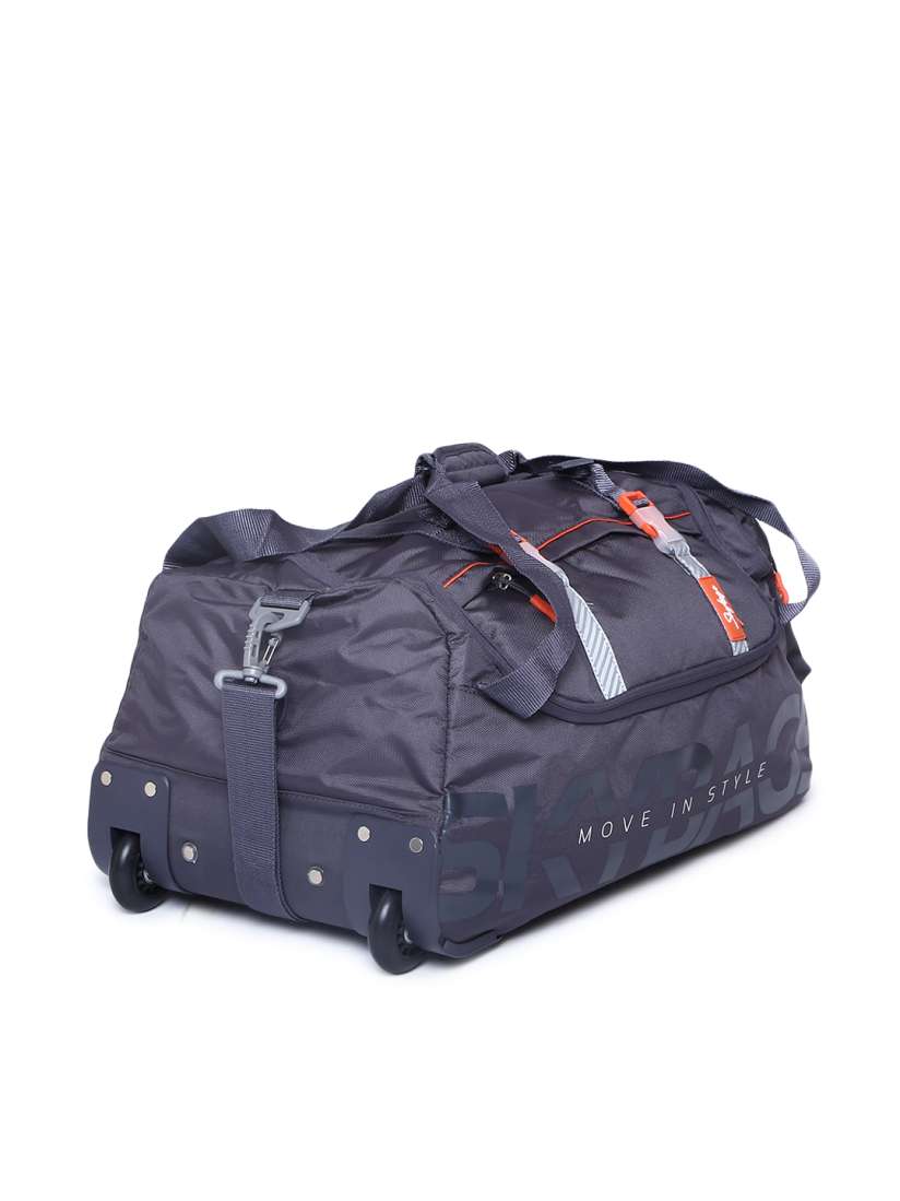 Buy Skybags Unisex Grey and Orange Snazzy Trolley Duffle Bag Duffel Bag for Unisex 10373755 Myntra
