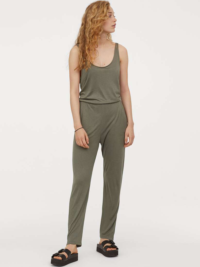 H and m green jumpsuit clearance