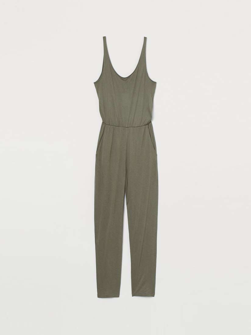 H&m green jumpsuit cheap