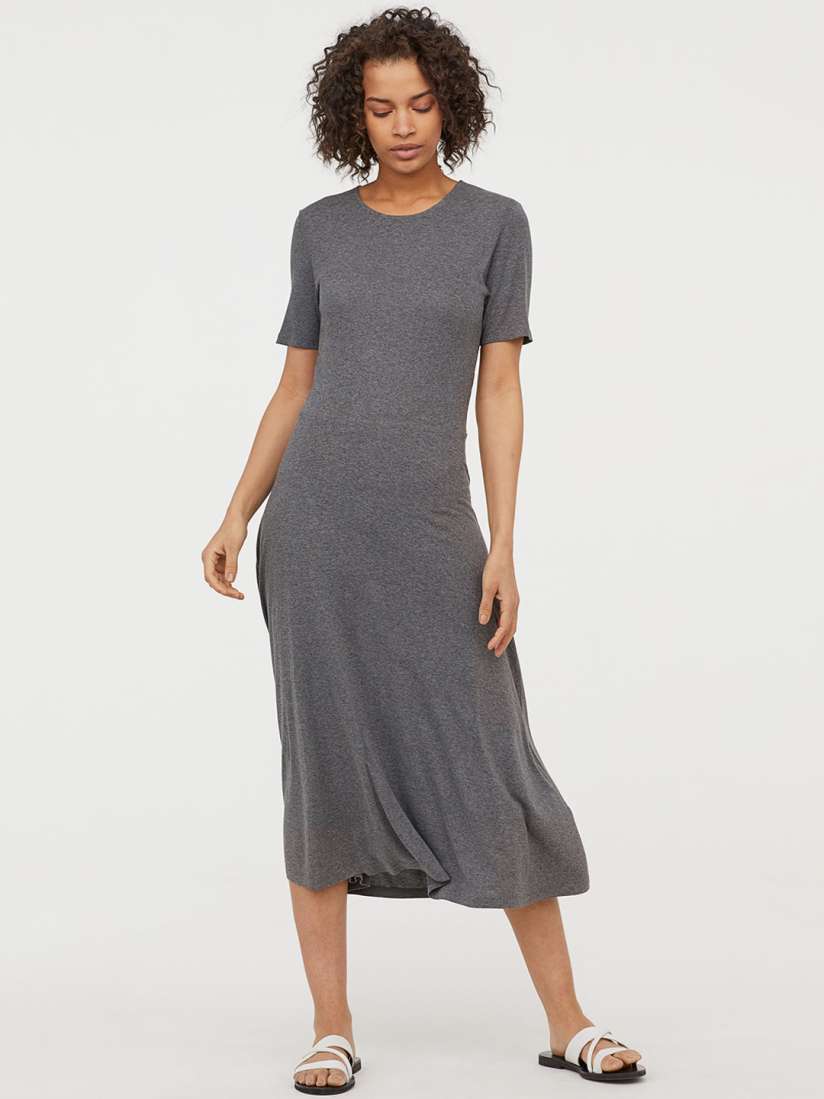 Calf length jersey dress online