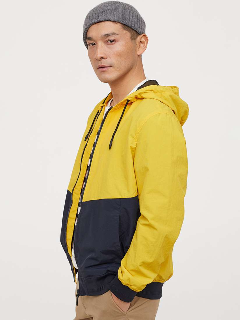 H&m yellow windbreaker cheap