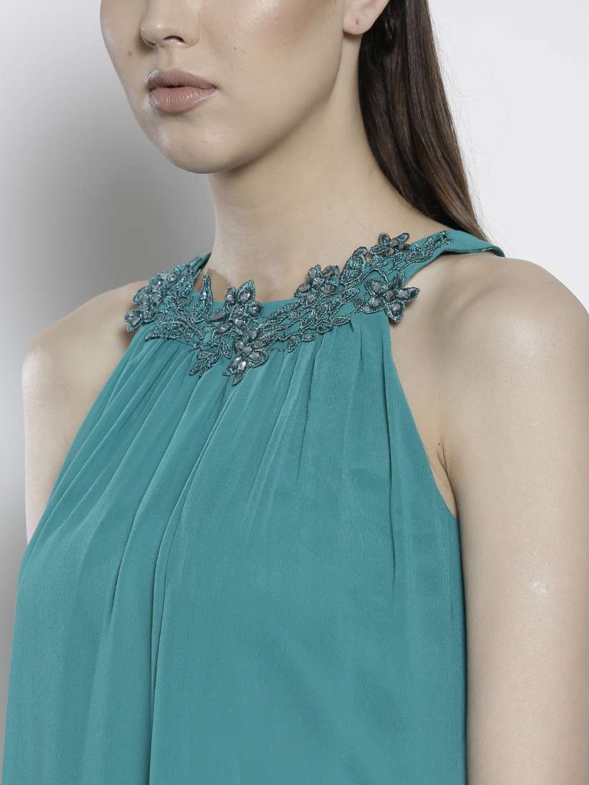 Buy DOROTHY PERKINS Women Green Solid A Line Dress Dresses for Women 10387805 Myntra