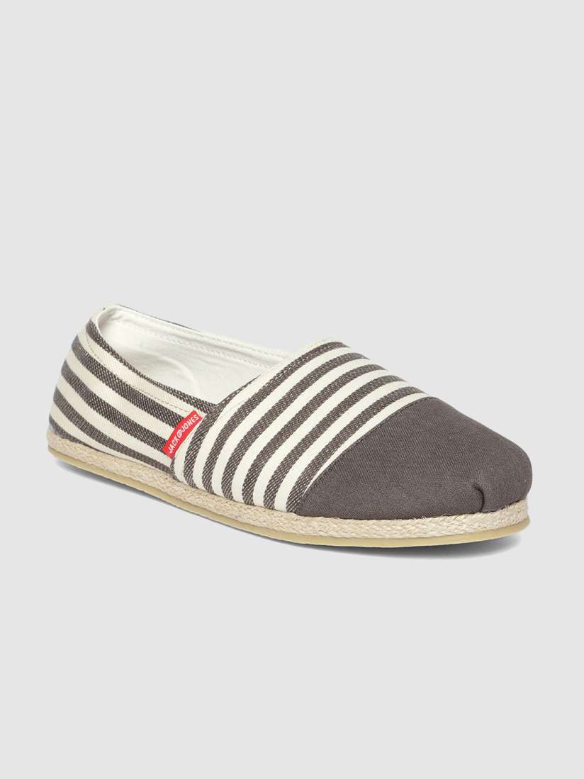 Buy Jack Jones Men Taupe Beige Striped Espadrilles Casual Shoes for Men 10388587 Myntra