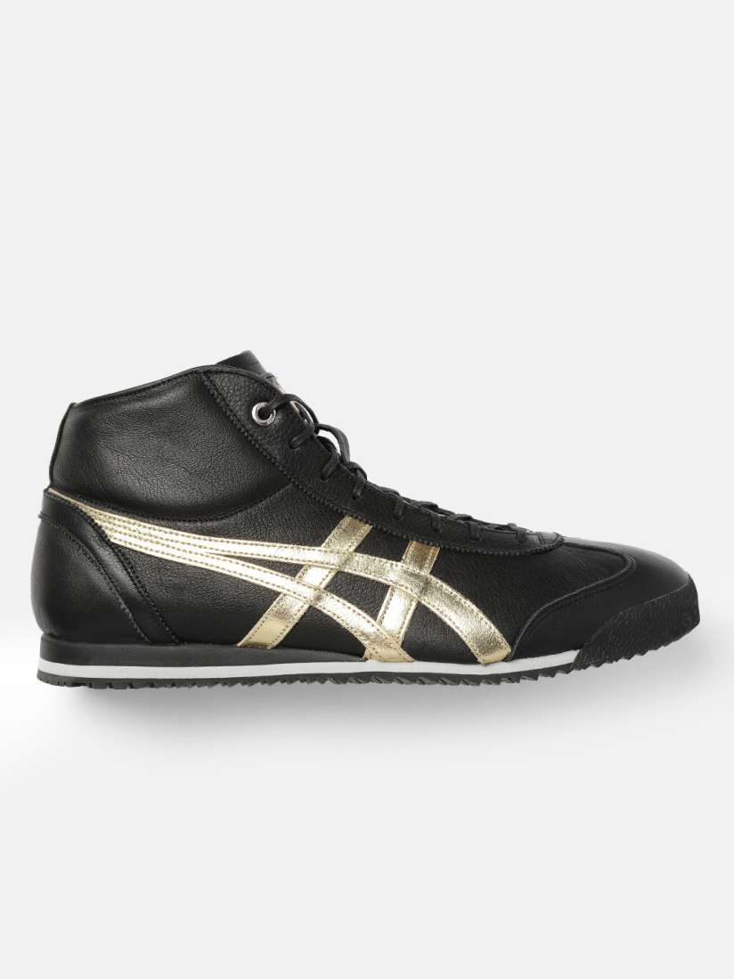 Buy Onitsuka Tiger Unisex Black Gold Toned Leather Sneakers Mexico 66 SD MR Casual Shoes for Unisex 10393303 Myntra