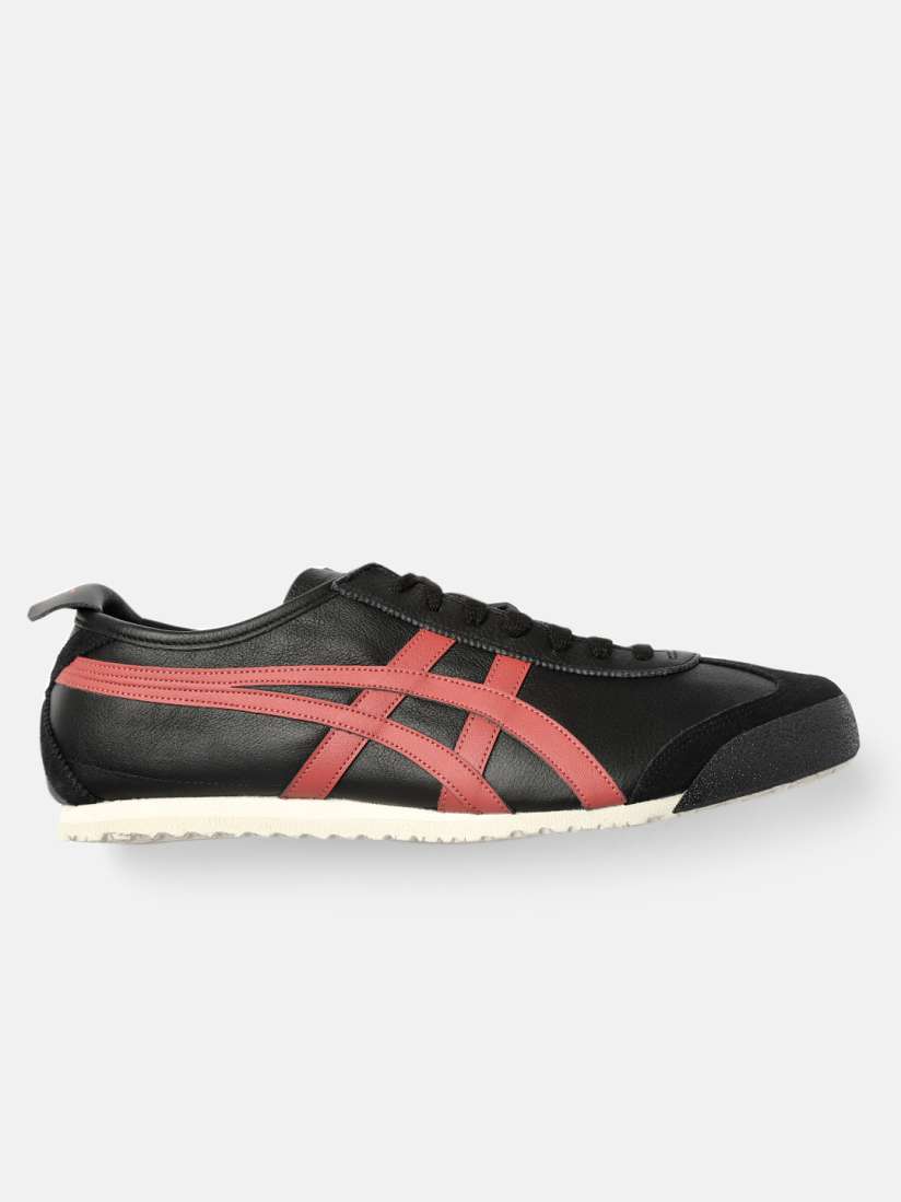 Buy Onitsuka Tiger Unisex Black Red Leather Sneakers Mexico 66 Casual Shoes for Unisex 10393357 Myntra