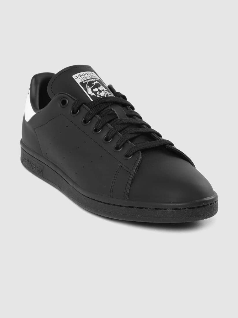 All black leather stan smiths clearance