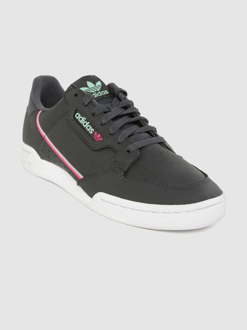 Buy ADIDAS Originals Men Charcoal Grey Solid Leather Continental 80 Sneakers Casual Shoes for Men 10394739 Myntra