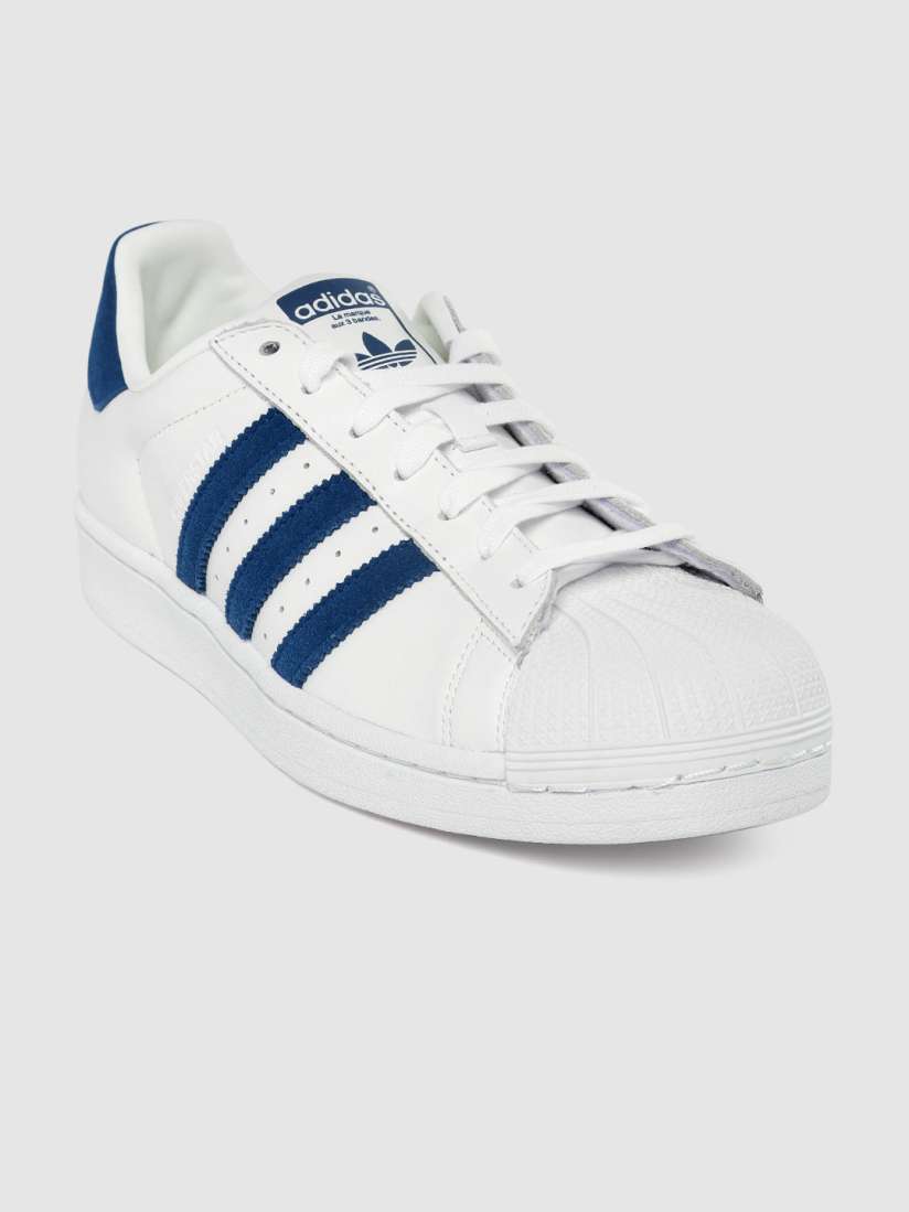 Buy ADIDAS Originals Men White Solid Superstar Leather Sneakers Casual Shoes for Men 10394773 Myntra
