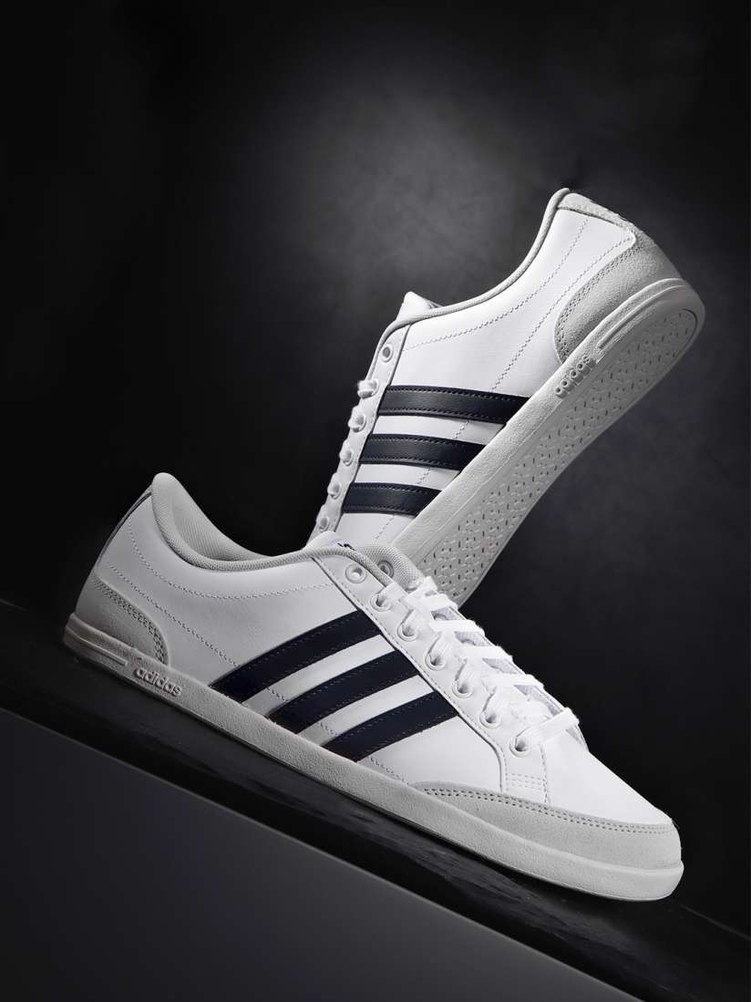 Buy ADIDAS Men White Navy Leather CAFLAIRE Tennis Shoes Sports Shoes for Men 10395773 Myntra