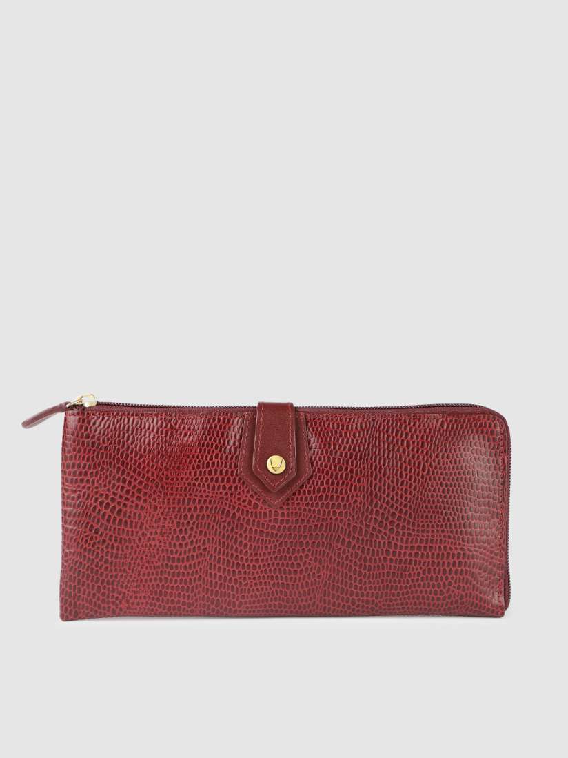 Buy Hidesign Women Red Textured Zip Around Wallet Wallets for Women 10421152 Myntra