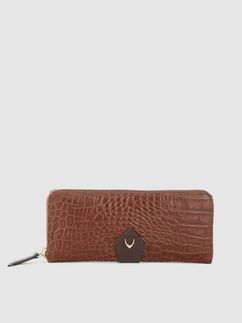 Buy Hidesign Women Brown Textured Leather Zip Around Wallet Wallets for Women 10421236 Myntra