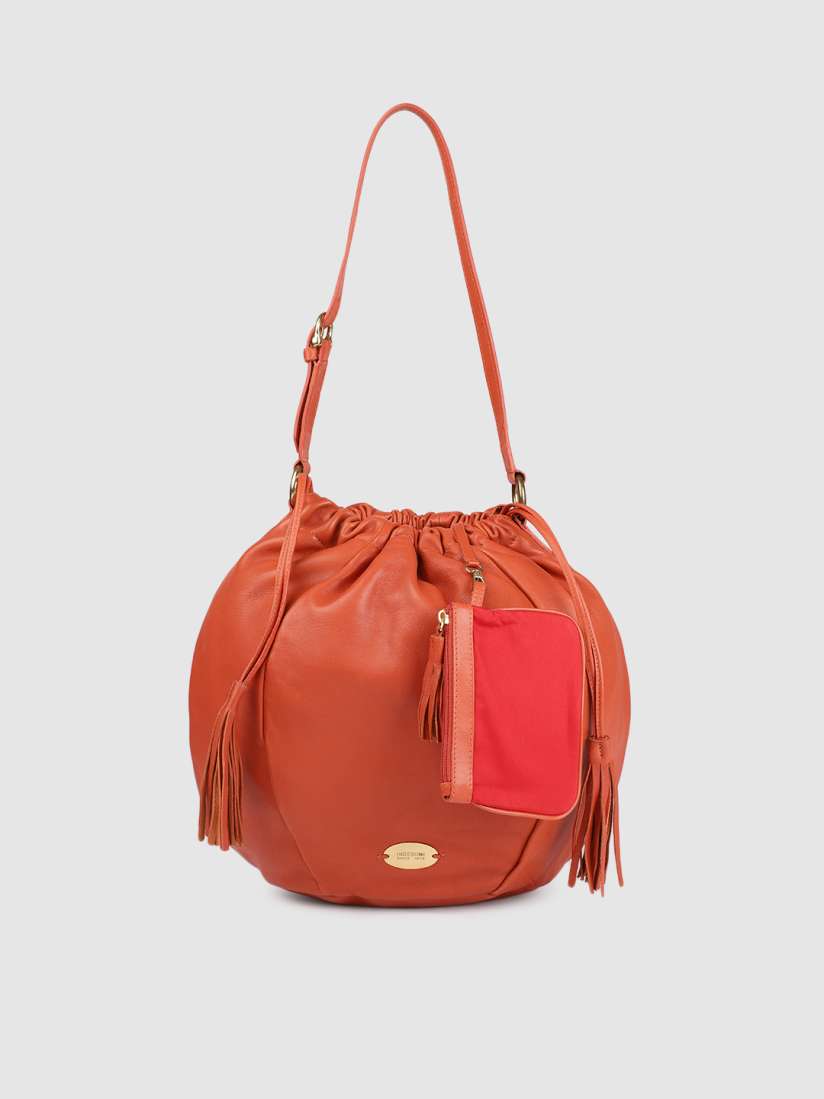 Buy Hidesign Women Orange Solid Leather Hobo Bag Handbags for Women 10421270 Myntra
