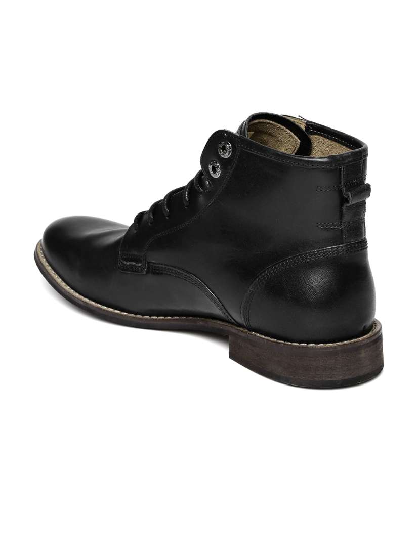 Buy Levi s Men Black Leather Boots Casual Shoes for Men 1043398 Myntra