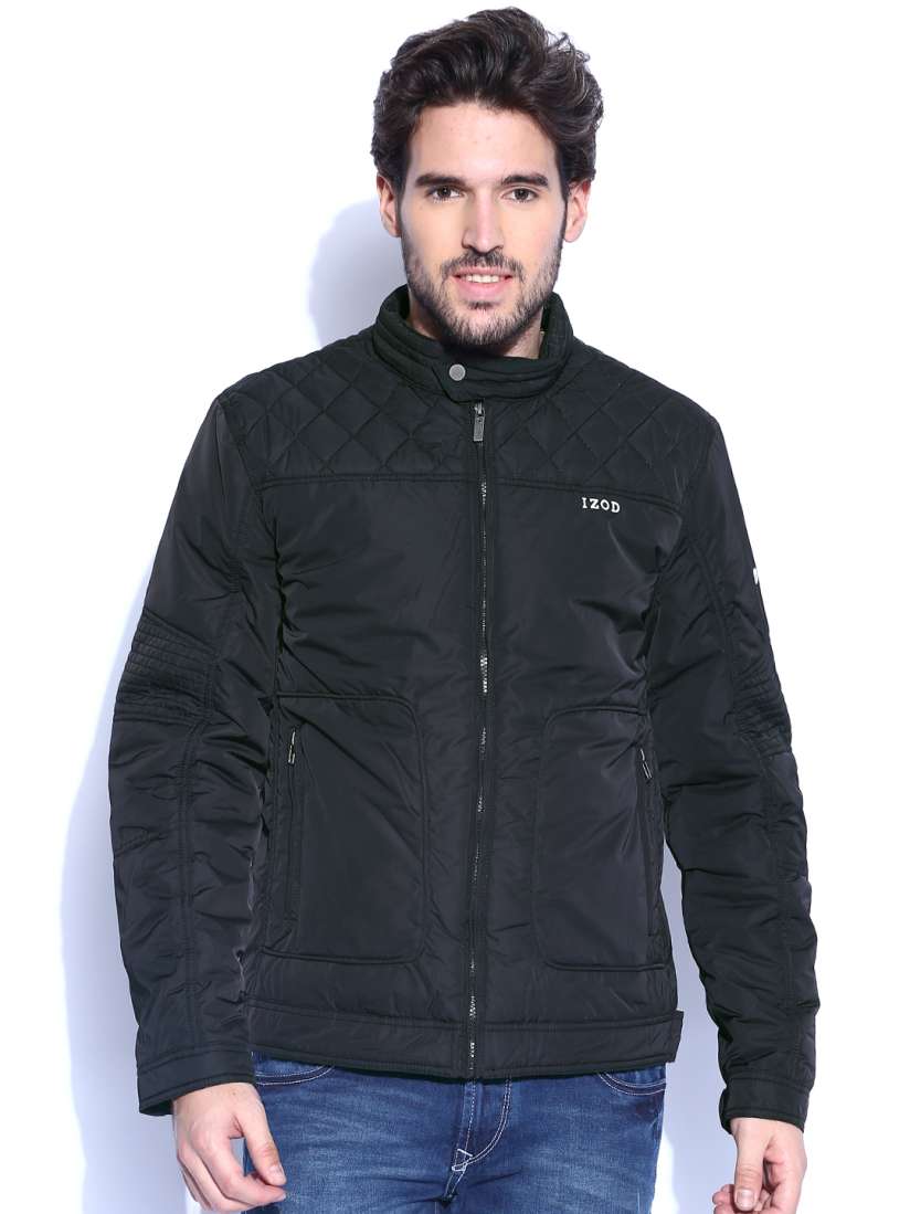 Buy IZOD Black Padded Jacket Jackets for Men 1043467 Myntra