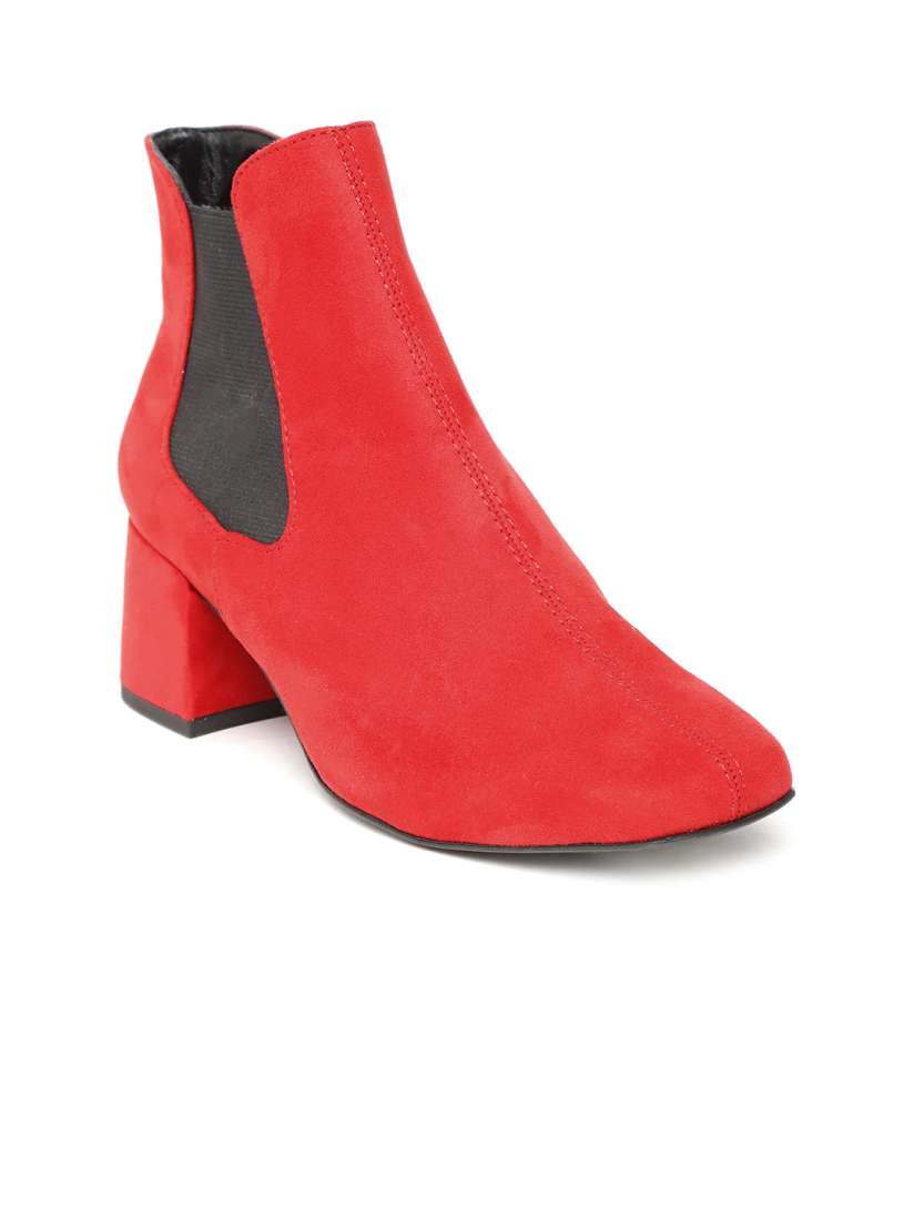 Marks and spencer red ankle boots store