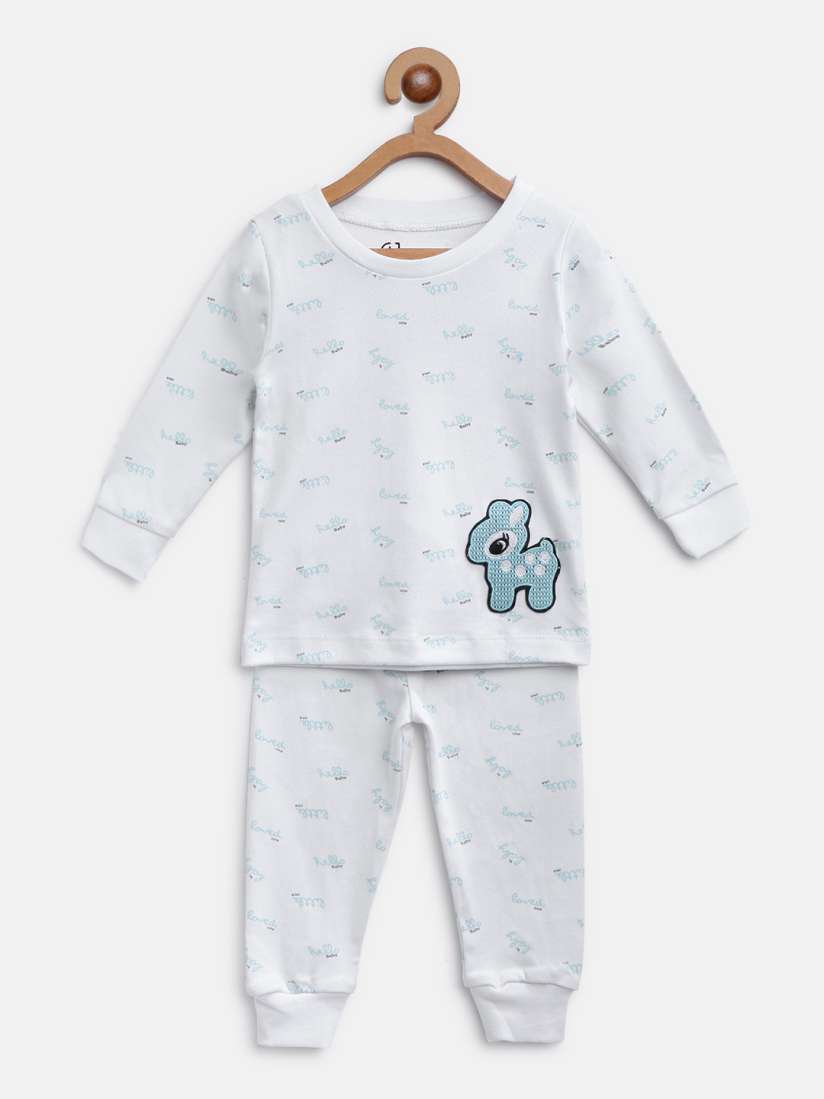 Buy Gini and Jony Girls White Green Printed T shirt with Joggers Clothing Set for Girls 10457106 Myntra