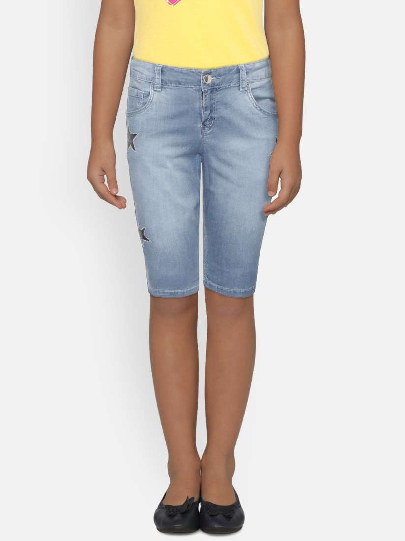 Chambray capris deals