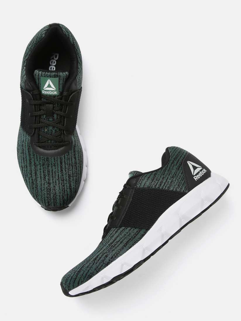 Buy Reebok Men Green Black Woven Design City Scape Runner LP Shoes Sports Shoes for Men 10465354 Myntra